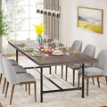 70.9-Inch Rustic Rectangle Dining Table with Metal Tube Frame