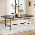 70.9-Inch Rustic Rectangle Dining Table with Metal Tube Frame