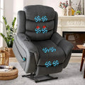 Power Lift Recliner Chair for Seniors - Lay Flat Design with Massage and Heat Features