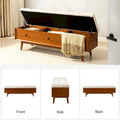 Dolly Mid-Century Tufted Storage Bench with Unique 45-Degree Splicing Design by HULALA HOME
