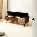 Dolly Mid-Century Tufted Storage Bench with Unique 45-Degree Splicing Design by HULALA HOME