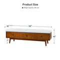 Dolly Mid-Century Tufted Storage Bench with Unique 45-Degree Splicing Design by HULALA HOME