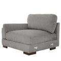 Contemporary 90-Inch Deep Seat Corduroy Loveseat