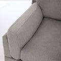 Contemporary 90-Inch Deep Seat Corduroy Loveseat