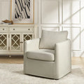 Erkenbald Contemporary 360-Degree Swivel Chair with Removable Slipcover by HULALA HOME