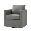 Erkenbald Contemporary 360-Degree Swivel Chair with Removable Slipcover by HULALA HOME