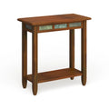Leick Home Rustic Slate Side Table Featuring USB-C Charging Port