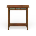 Leick Home Rustic Slate Side Table Featuring USB-C Charging Port