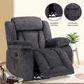 Upholstered Recliner with Rocking and Swiveling Features