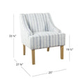 HomePop Classic Swoop Arm Accent Chair" can be rewritten as "HomePop Elegant Swoop Arm Accent Chair.