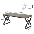 Executive Desk – Large Modern Office Workstation with Thick Wood Top