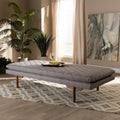Marit Upholstered Wood Daybed in Mid-Century Modern Style