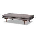 Marit Upholstered Wood Daybed in Mid-Century Modern Style