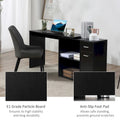 HOMCOM L-Shaped Corner Computer Desk with Rotating Storage Shelves and Drawer for Home and Office Workspaces