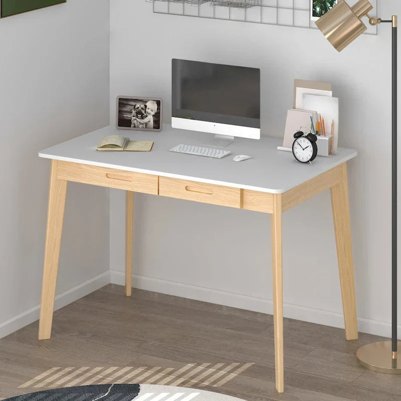 39.4-Inch Wooden Writing and Computer Desk