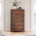 Montauk Solid Wood Chest with 5 Drawers by Grain Wood Furniture