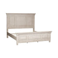 King Panel Bed in Antique White from Heartland