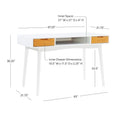 Linon Monroe Ash Writing Desk