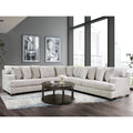 Loty Modern Beige Chenille Symmetrical L-Shaped Sectional Sofa by Furniture of America