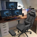 Ergonomic Gaming Chair with Footrest - Ideal for Desk Use