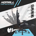 Ergonomic Gaming Chair with Footrest - Ideal for Desk Use
