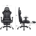 Ergonomic Gaming Chair with Footrest - Ideal for Desk Use