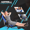 Ergonomic Gaming Chair with Footrest - Ideal for Desk Use