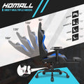 Ergonomic Gaming Chair with Footrest - Ideal for Desk Use