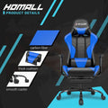 Ergonomic Gaming Chair with Footrest - Ideal for Desk Use