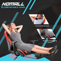 Ergonomic Gaming Chair with Footrest - Ideal for Desk Use