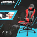Ergonomic Gaming Chair with Footrest - Ideal for Desk Use