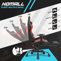Ergonomic Gaming Chair with Footrest - Ideal for Desk Use