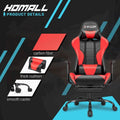 Ergonomic Gaming Chair with Footrest - Ideal for Desk Use
