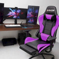 Ergonomic Gaming Chair with Footrest - Ideal for Desk Use