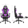 Ergonomic Gaming Chair with Footrest - Ideal for Desk Use