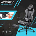 Ergonomic Gaming Chair with Footrest - Ideal for Desk Use