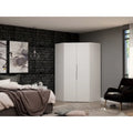 Mulberry 2.0 Contemporary Corner Wardrobe with Dual Hanging Rods