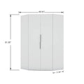 Mulberry 2.0 Contemporary Corner Wardrobe with Dual Hanging Rods