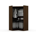 Mulberry 2.0 Contemporary Corner Wardrobe with Dual Hanging Rods