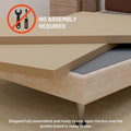 ONETAN 1.5-Inch Split Bunkie Board for Mattress Support - Fully Assembled, Enhanced Comfort, Gray