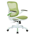 Riley Ergonomic Office Chair with White Mesh Seat and Backrest