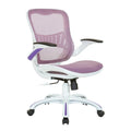 Riley Ergonomic Office Chair with White Mesh Seat and Backrest