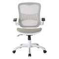 Riley Ergonomic Office Chair with White Mesh Seat and Backrest