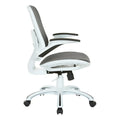 Riley Ergonomic Office Chair with White Mesh Seat and Backrest