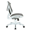 Riley Ergonomic Office Chair with White Mesh Seat and Backrest