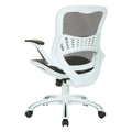 Riley Ergonomic Office Chair with White Mesh Seat and Backrest