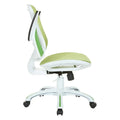 Riley Ergonomic Office Chair with White Mesh Seat and Backrest