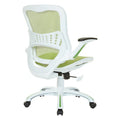 Riley Ergonomic Office Chair with White Mesh Seat and Backrest