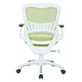 Riley Ergonomic Office Chair with White Mesh Seat and Backrest