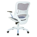Riley Ergonomic Office Chair with White Mesh Seat and Backrest
